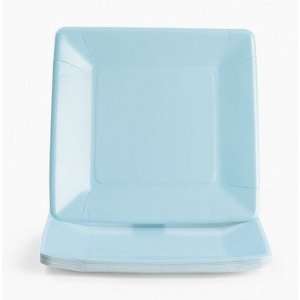  Square Dinner Plates   Light Blue   Tableware & Party Plates 