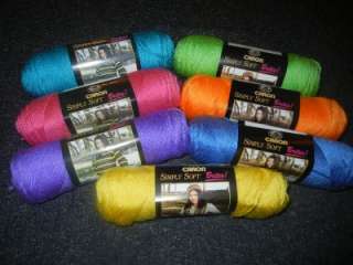 Caron Simply Soft Brites Yarn 3 oz Skeins Choose Color  