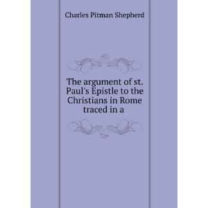   the Christians in Rome traced in a . Charles Pitman Shepherd Books