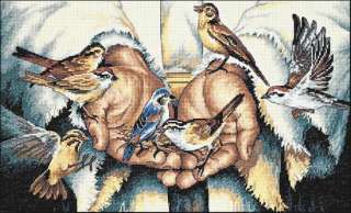 Dimensions Counted Cross Stitch kit 13 x 8 ~ IN HIS HANDS Sale 
