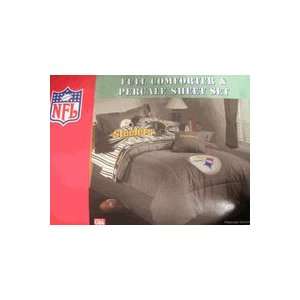  NFL Denim Bedding Pittsburgh Steelers Twin Comforter 