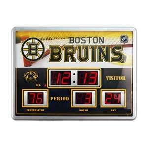  Boston Bruins Clock   14x19 Scoreboard 