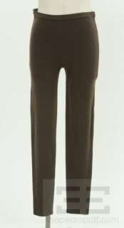 Magaschoni Brown Cashmere Leggings Size Medium  