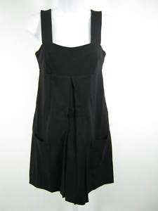 FLAVIO CASTELLANI Black Sleeveless Mini Dress SZ 40  