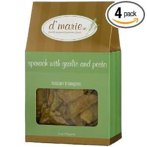 Marie Tuscan Triangles, Spinach With Garlic And Pesto, 6 Ounce Boxes 