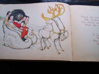 RARE 1907 Golliwoggs Christmas   Upton 1st Illustrated  