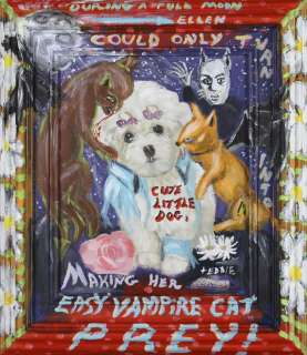 VAMPIRE CAT WEREDOG ART/ CUTE/ EDDIE BREEN  