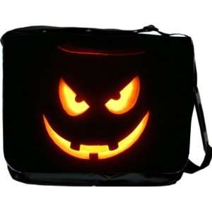 Rikki KnightTM Jack Lanthern Halloween Design Messenger Bag   Book Bag 