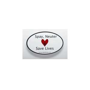  Spay Neuter Save Lives Sticker Patio, Lawn & Garden