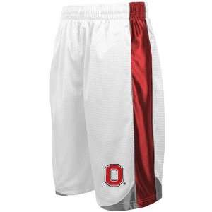 Ohio State Buckeyes Youth White Vector Workout Shorts (Small)  