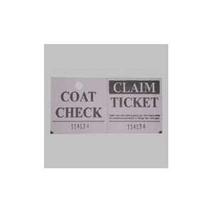  Sparco Products Two Part Coat Check Tickets Office 