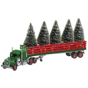    6 37813 Christmas Green Tractor/Trailer w/Trees Toys & Games