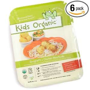Kids Organic Spaghetti & Chicken Meatballs, 8 Ounce Microwavable 