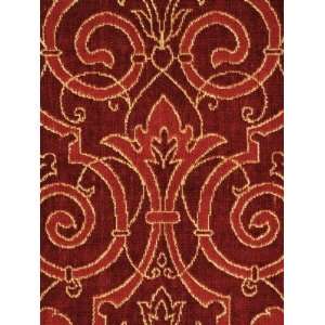    Scalamandre Velours Chatelaine   Rust Fabric 