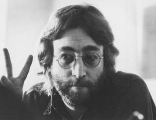 JOHN LENNON Peace Beatles Vintage 8 x 10 Glossy Photo  