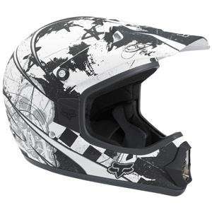  Fox Racing Youth Tracer Pro Helmet   2007   Medium/White 