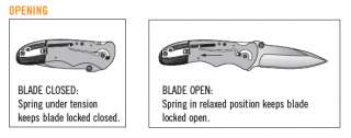 Gerber 22 47162 Fast Draw Spring Assisted Opening Stainless Steel Fine 