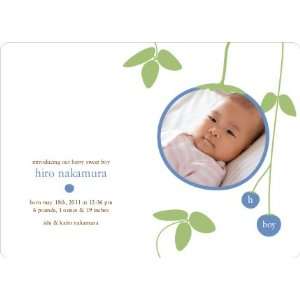  Blueberry Modern Baby Announcement Baby