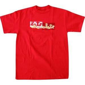    Chocolate T Shirt Chunk Of Sorts [X Large] Red