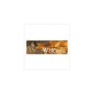  Rustic Wolf Welcome Sign