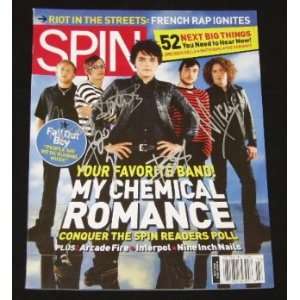  My Chemical Romance Hand Signed In Person Autographed 