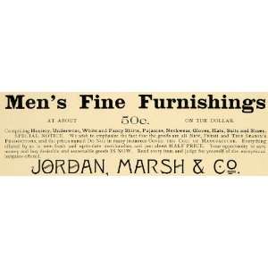  1898 Ad Harvard Lampoon Jordan Marsh Company Men Clothing 