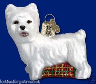WESTIE DOG OLD WORLD CHRISTMAS ORNAMENT 12251  