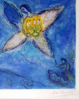 Chagall, Marc, Angel with Candlestick, Lithograph, Hand Signed, 1973 