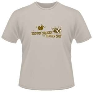    FUNNY T SHIRT  Brown Chicken Brown Cow Funny Toys & Games