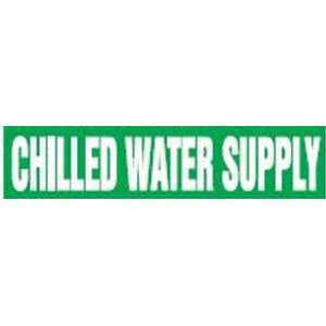 CHILLED WATER SUPPLY   Cling Tite Pipe Markers   outside diameter 2 1 
