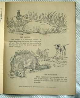 1954 Childrens Giant Coloring Book BY THE BROOK unused  