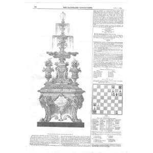  Silver Fountain For Pasha Of Egypt 1845 Print