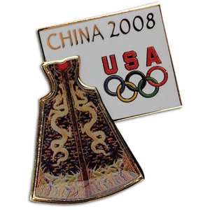 Beijing 2008 Aminco Chinese Empresss Robe Pin  Sports 