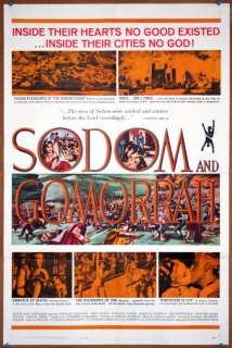 SODOM AND GOMORRAH, 1962, U.S. one sheet  