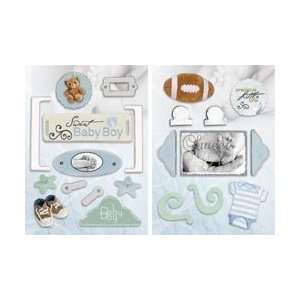  Chipboard Accents Non Adhesive Dimensional Embellishments 