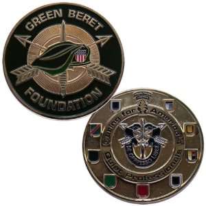Green Beret Foundation Challenge Coin