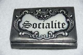 Isabella Fiore SOCIALITE French Tattoo Wallet Pewter  