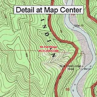  USGS Topographic Quadrangle Map   Ah Pah Ridge, California 
