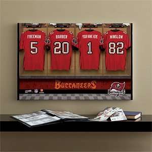 NFL Football Personalized Locker Room Prints   Tampa Bay Buccaneers 