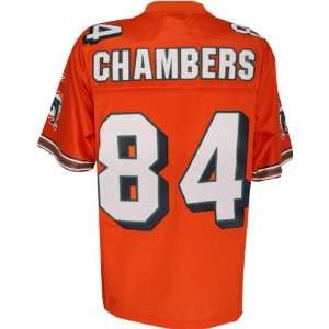Chris Chambers Orange Reebok NFL Premier Miami Dolphins Jersey