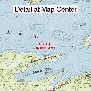  USGS Topographic Quadrangle Map   Brule Lake, Minnesota 