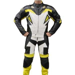  2pc Motorcycle Racing Suit With Kevlar Paddings , m 