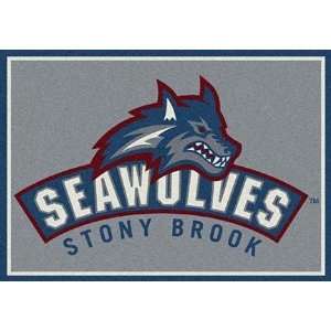  Brook Seawolves 5 4 x 7 8 Team Spirit Area Rug (Seawolves Logo 