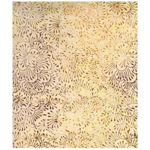   Batik Cleome Blooms Coconut by the Half Yard Arts, Crafts & Sewing