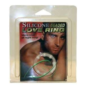  Silicone Beaded Love Ring Clear, From PipeDream 