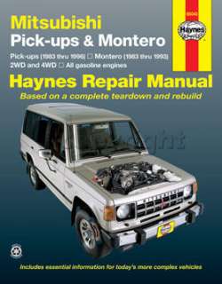 New Haynes Repair Manual Pickup Mitsubishi Mighty Max 94 93 92 91 90 