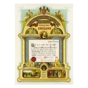  Certificate of an Initiate into the Royal Antediluvian Order 