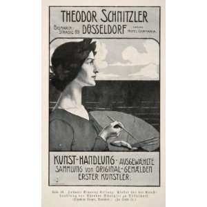  1903 Theodor Schnitzler Art Kunst Print Johann Cissarz 
