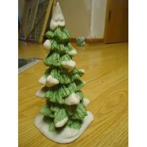   Village Series 7 tall Snow tipped Boughs Evergreen Christmas Tree