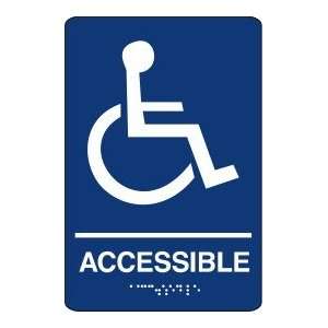  Seton Standard Braille Handicap Accessible Gray 